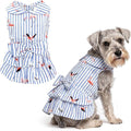 Parisian Pet Flamingo Dog Dress - Summer Clothes for Large Dogs Girl - Stylish Pet Dress - Comfortable Sleeveless Dog Outfits - Lightweight and Breathable Puppy Clothes - Dresses for Dogs