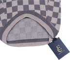 Dog Sweater for Small Dogs, Designer Dog Clothes, Luxury Damier, Soft Knit | Designer dog clothes for small dogs with soft knit comfort, luxury styling and easy pullover fit for Yorkies in cold weather.