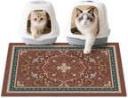Unicorn Catcher 33"x22" Cat Litter Mat Non-Slip Washable Litter Box Mat | High-Density PVC Litter Catcher Mat Efficiently Traps Scattered Litter From Paws To Keep Floors Clean