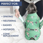 Spark Paws Dog Surgery Recovery Suit – Dog Recovery Suit After Surgery, Anti-Lick Dog Onesie, Abdominal Wound Protector, Soft Cone Alternative for Spay Neuter Male Female Pet Recovery - Pup Cup - 3XL