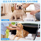Irenare 13 Pack / 1040 Count Pet Wipes for Paws Butt, 5 x 7 in for Travel | Puppy Dog Cats Wipes Bulk, Cleaning Deodorizing, No-rinse, Fragrance Alcohol Free, Bathing Grooming for Face Eye Ear