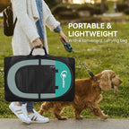 Siedihit Playpen for Middle Dog Cat, Dogs Tent Crate Cage Indoor | Outdoor, Portable Pop Up Dog Kennel with Carrying Bag for Rabbits(Green, Medium)