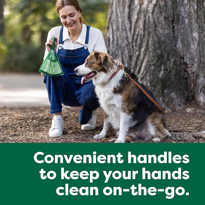 Earth Rated Dog Poop Bags for Dogs, 120 Easy Tie Handle Bags, Lavender | Extra wide, Leakproof Easy Tie Poop Bags with Handles