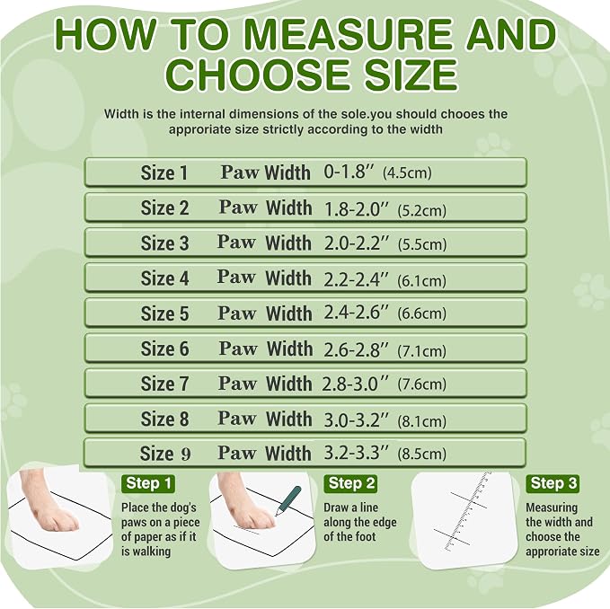 DcOaGt Dog Shoes for Large Dogs, Mesh Breathable Dog Boots & Paw Protectors for Hot Pavement Summer Winter Snow, 360° Anti-Slip Dog Booties for Hiking/Walking,Military Green 4PCS(Size 8)