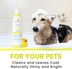 Dog Shampoo – Cleansing Wash, Conditioning, Moisturizing – Healthy Ingredients – Aromatic Grooming Puppy Shampoo – Tearless Cleaner, Lemongrass Vanilla Bean 13.5 oz