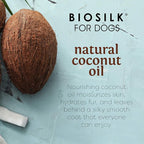 BioSilk for Dogs Silk Therapy Shampoo with Natural Coconut Oil, Moisturizing Dog Shampoo, Sulfate and Paraben Free, pH Balanced Specifically for Dogs, Made in USA, 12 Fl Oz