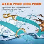 Viper Biothane K9 Working Dog Leash Waterproof Lead for Tracking Training Schutzhund Odor-Proof Long Line with Solid Brass Snap for Puppy Medium and Large Dogs 20in, Sky Blue