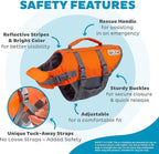 Outward Hound Granby Splash Orange Dog Life Jacket, Small