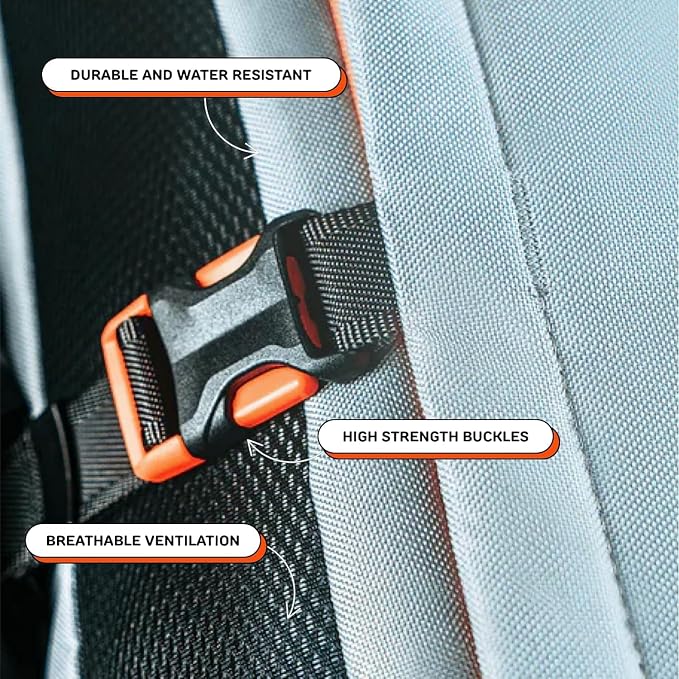 Little Chonk Maxine One Dog Backpack Carrier for Medium Dogs (Gray) | Adjustable & Ergonomic Pet Carrier, Built to be Safer, Hands Free Travel & Hiking, Front Facing, Featured in Wired Magazine