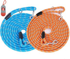 (2 Pack) Long Dog Leash for Dog Training 15FT/30FT/50FT, Dog Rope with Reflective Thread for Large Medium Small Dogs, Dog Tie-Out Cable Lead for Hunting, Camping&Backyard