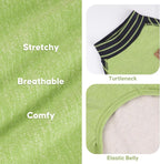 KYEESE Turtleneck Dog Pajamas for Small Medium Large Dogs Warm Dog Onesie | 4-Way Stretch, Lightweight & Breathable, Reduces Shedding, Gentle on Sensitive Skin, Recovery Support, Easy Potty Breaks