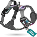 Embark Adventure XL Dog Harness – No-Pull, Reflective Trim, Military-Grade Nylon, 2 Leash Clips with Gel-Lined Handle, Soft & Padded