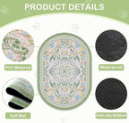 Bienbee Cat Litter Mat, 33" x 22" Dense Trapping Mesh for Litter Boxes | Litter Box Mat with PVC Mesh, Waterproof &Urineproof, Non-Slip Grip, Soft On Kitty Paws and Easy to Clean to Protect Floor