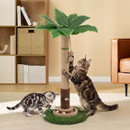 Woochpet Tall Cat Scratching Post,Cat Toys,Cat Scratcher Tree for Large Cat | Heavy Duty,Protect Sofa,Modern Boho,Cat Ball Track,Cat Tree,For Indoor Cats