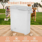 Buddeez Airtight Rolling Pet Food Storage Container, Bird Seed, 50 Quart | For dog food, cat food or bird seed, Rolling bin for easier movement