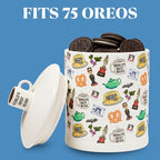 Silver Buffalo The Office Dunder Mifflin World's Best Boss Classic Icons Ceramic Cookie Snack Jar (Large)