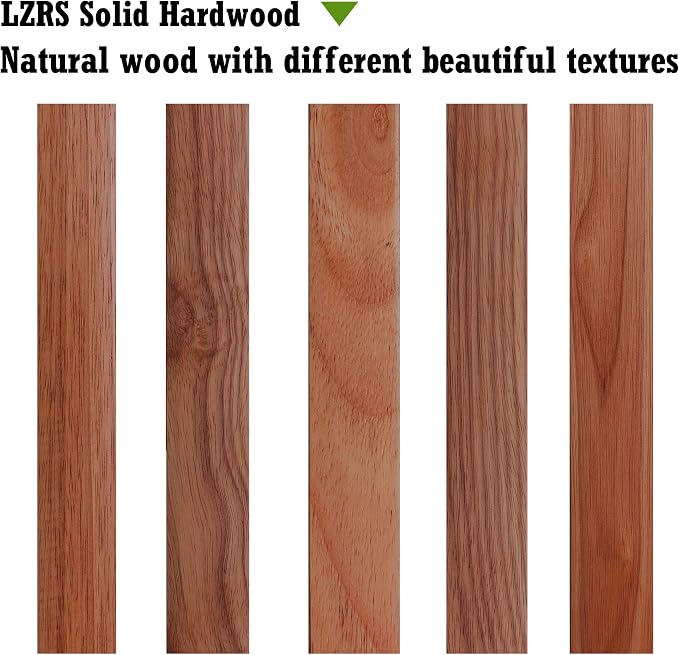 LZRS Wooden Free Standing Dog Gate 40" W x 24" H, Foldable Solid Hardwood Pet Safety Fence for House Doorways, Stairs, Hallways, Step-Over Pet Barrier, No Drill Easy Setup, Brown Oak