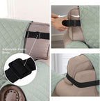 H.VERSAILTEX Sofa Protector for Dog Sofa Slipcover Quilted Furniture Protector with Non Slip Elastic Strap Water Resistant Sofa Cover Couch Cover Seat Width: 78"(Oversized Sofa, Desert Sage/Beige)