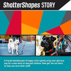 Wolfgang Premium Leash for Small Medium Large Dogs, Made in USA, ShatterShapes Print, Small (5/8 Inch x 4 Feet)