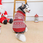 HOMIMP Dog Sweater Argyle - Warm Sweater Winter Clothes Puppy Soft Coat, Ugly Dog Sweater for Small Medium and Large Dogs, Pet Clothing Boy Girl Red