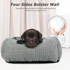 MIXJOY X-Large Dog Bed for Large, Medium, Small Dogs - Rectangle, Washable, Orthopedic, Soft Calming Sleeping Puppy Bed - Durable Pet Cuddler with Anti-Slip Bottom - XL (35"x25"x9")