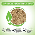 World's Best Cat Litter, Comfort Care, Unscented, Odor Control, 15 lb Bag | Gentle odor control for sensitive cats and lasts 2x longer; natural corn litter, quick clumping, flushable, 99% dust free