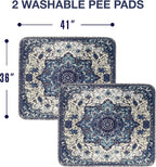 PUPIBOO Washable Pee Pads for Dogs and Cats - Super Absorbent Reusable Puppy Training Pads - 100% Waterproof, Leak-Proof & Non-Slip Whelping Pads for Pet Housebreaking
