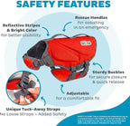 Outward Hound Dawson Swim Red Dog Life Jacket, Medium