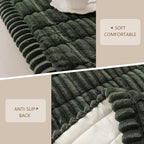Couch Arm Covers for Dogs, Non Slip Plush Chair Covers Washable | Thick Plush Couch Protector for Chair / Armrest / Backrest, Sofa Slipcovers Against Fur, Dirt, Moss Green, 27.6" x 27.6"