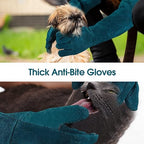 AOWPFVV Animal Handling Gloves Bite Proof for Dogs,Cats, 23.6in Large | Falconry,Birds,Snake,Reptile,Vets, Groomers & Animal Control