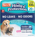 Hartz Home Protection Super Absorbent Odor Eliminating Mountain Fresh Scented No Leak Dog Pads, XXL 20 Count