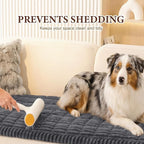 Couch Cover for Dogs, Washable Pet Sofa Covers for 3 Cushion Couch | Non Slip Dog Couch Covers for Sofa, Furniture Protector Against Fur, Dirt , Pet Friendly, Dark Grey, 27.6" x 70.9"