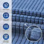 Stretch Oversized Couch Covers for Sofa Slipcover,Riverside | 1-Piece Washable Sofa Cover (94"-110") 4-Seater Furniture Protector, Soft Jacquard Non-Slip Elastic Bottom for Dogs & Kids
