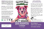 VERMONT SOAP Organic Pet Shampoo, Lavender Natural Dog Shampoo, 16 oz | Lavender scent, organic olive oil, coconut & aloe vera, soothing pet care, USDA Certified Organic, sensitive skin formula
