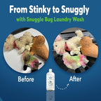 Snugglebug Dog and Cat Laundry Wash, 2-Pack 32 oz | Enzyme Formula Pet Detergent, Removes Pet Odors, Cleans Stains from Cat Urine or Dog Urine
