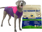SurgiSnuggly Veterinary Invented Dog Surgical Recovery Suit for Female Spay or Male Dogs Neuters, E Collar Cone Alternative Bodysuit for After Surgery Small, Medium, Large Dogs PP Small EC