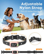 2-in-1 Dog Bark Collar & Training Collar with Remote, 4500FT Range | Shock Collar with Automatic Anti-Bark Control, IPX8 Waterproof Receiver, LED Light, and Adjustable Fit for All Breed