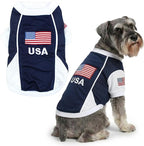 Parisian Pet USA Dog Jersey - Breathable Mesh Puppy Football Jersey - Lightweight Stretch Sporty Dog Clothes - Summer Shirts for Large Dogs - Soccer Jersey for Dogs - Sportswear Pet Clothes