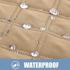 Smiry Waterproof Reversible Pet Couch Covers for Dogs | Pet Friendly, Soft Fabric, Washable Sofa Furniture Protector for Dogs Cat Kids, Checkered (30"x60", Camel/Beige)