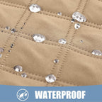 Smiry Waterproof Reversible Pet Couch Covers for Dogs | Pet Friendly, Soft Fabric, Washable Sofa Furniture Protector for Dogs Cat Kids, Checkered (30"x70", Camel/Beige)