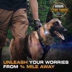 INVIROX Dog Shock Collar [Ultra K9] 124 Training Levels, 4 Powerful Modes with Night-Light and ¾ Mile Range 100% Safe Dog Training Collar for Large Dogs IP67 Waterproof (Camouflage)