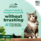 TropiClean No Brush Cat Toothpaste, Easy to Use Cat Dental Care, 2oz