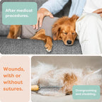 Suitical - The Original Dog Surgery Recovery Suit - Replace E-Collar & Cone - Spay, Neuter, Wounds, Prevent Licking - XSmall - Neck to Tail 15.7-17.7in - Chest 18-24in - Weight 18-28lbs Sandstone Grey