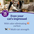 Fresh Step Advanced Odor Shield Light Weight Multi Cat Clumping Litter with Febreze Freshness, Ammonia Block Technology, 18.5 lb. Box, Pack of 2 | Odor Shield with Ammonia Block Technology, Scented with Febreze Freshness, Low Dust, Compatible with Most...