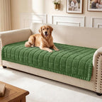 Smiry Couch Cover for Dogs, Non Slip Fuzzy Pet Sofa Covers Washable | Sofa Slipcovers for 2-3 Cushion Couch, Soft Thick Furniture Protector for Cats Dogs, Against Fur, Dirt, Scratch (35.4"x63")