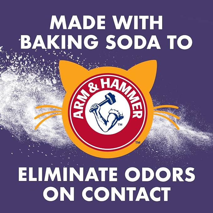Arm & Hammer Forever Fresh Cat Litter Deodorizer, Wild Lavender, Essential Oils, Baking Soda Odor Neutralizer, 30 oz. Pack of 6 (Packaging May Vary)