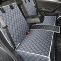 ANOSOSPECIAL Grey Dog Car Seat Cover for Back Seat,Non-Stick Fur,Pet-Friendly and Waterproof - Universal Fit Interior Protector for Auto, Van, SUV - Ideal for Kids and Pets