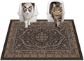 Glittme Cat Litter Mat, 33"x22" Non-Slip Washable Trapping Mat for Cats | Litter Trapping Mat With Thick PVC Coil To Catch Scatter, Soft On Paws And Waterproof Bottom To Protect Floors