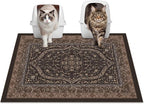 Glittme Cat Litter Mat, 33"x22" Non-Slip Washable Trapping Mat for Cats | Litter Trapping Mat With Thick PVC Coil To Catch Scatter, Soft On Paws And Waterproof Bottom To Protect Floors