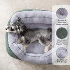 INVENHO XL Dog Beds Large Sized Dog, Washable Orthopedic Warming Soft Sleeping Durable with Anti-Slip Bottom